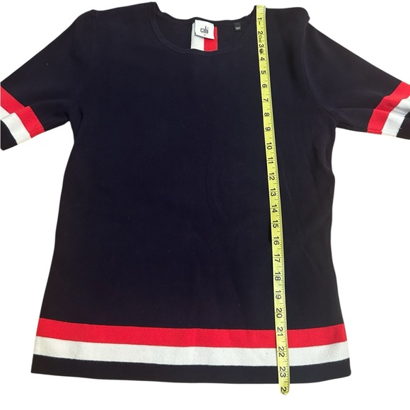 Cabi 5134 Hampton Shell Patriotic Sweater Top size women’s Medium - Picture 8 of 8